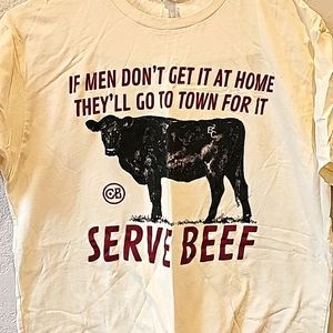 Funny Beef Tshirt, Brand New, Large